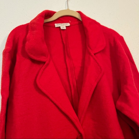 Pendleton Plus Lambs Wool Button Coat - Picture 5 of 6